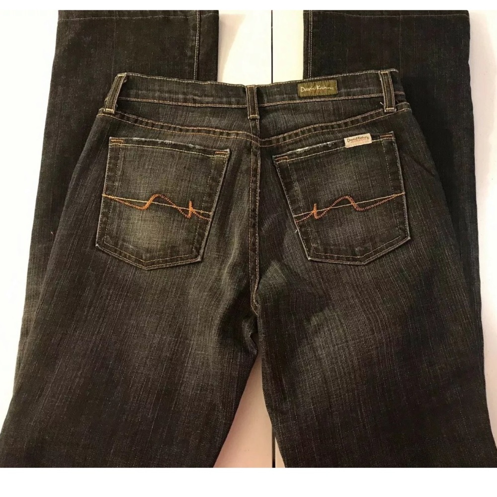 DAVID KAHN Lauren Straight Leg Denim Jeans